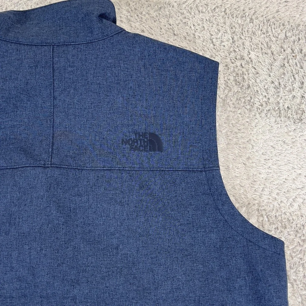 The North Face Apex Bionic Vest Mens L Blue Heather Softshell WindWall NF0A4R2C